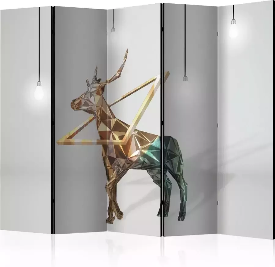 Artgeist Kamerscherm Scheidingswand Vouwscherm deer (3D) II [Room Dividers] 225x172 Vouwscherm