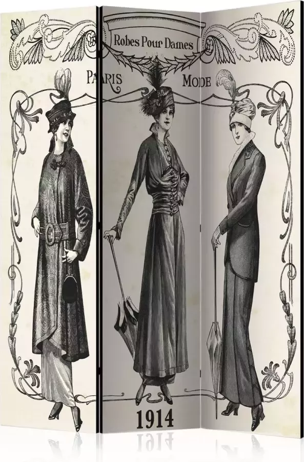Artgeist Kamerscherm Scheidingswand Vouwscherm Dress 1914 [Room Dividers] 135x172 Vouwscherm