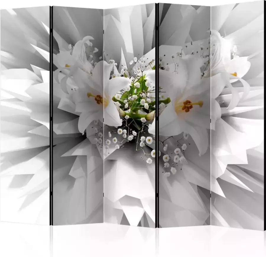 Artgeist Kamerscherm Scheidingswand Vouwscherm Floral Explosion II [Room Dividers] 225x172 Vouwscherm
