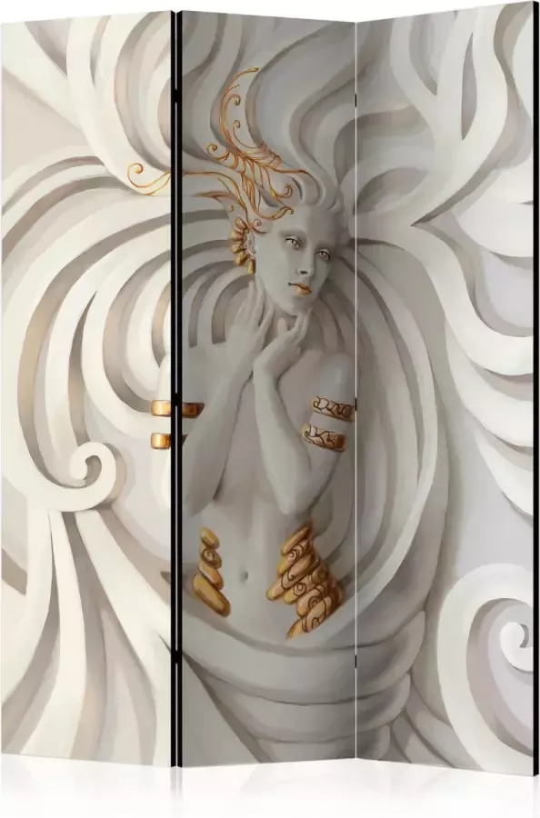 Artgeist Kamerscherm Scheidingswand Vouwscherm Goddess In Gold [Room Dividers] 135x172 Vouwscherm