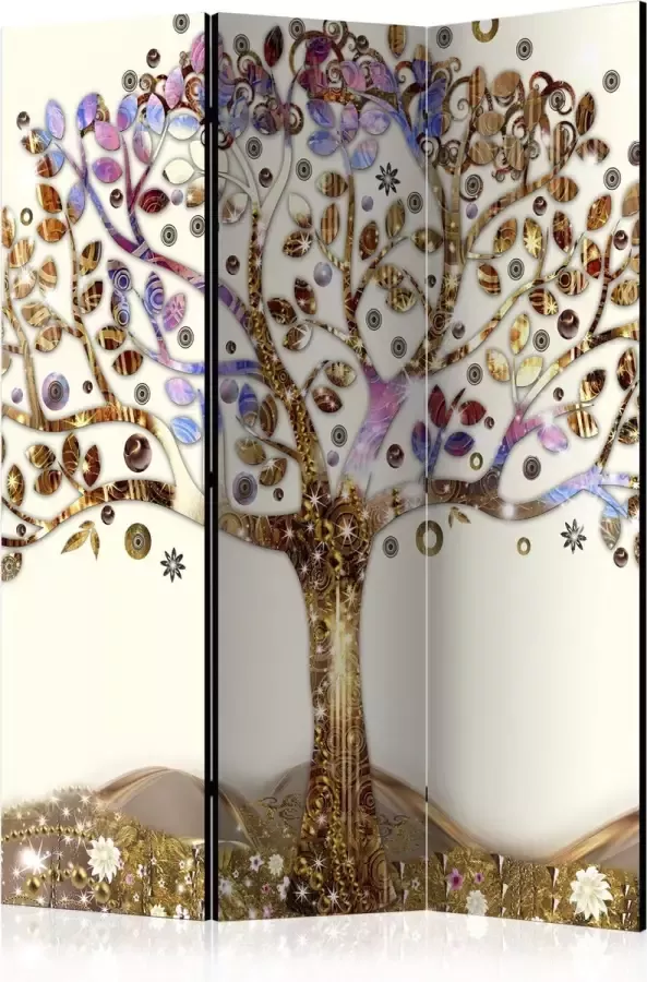 Artgeist Kamerscherm Scheidingswand Vouwscherm Golden Tree [Room Dividers] 135x172 Vouwscherm