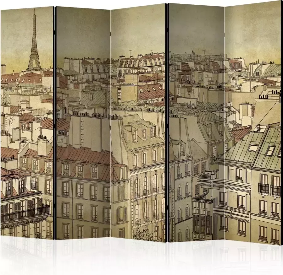 Artgeist Kamerscherm Scheidingswand Vouwscherm Good bye Paris! II [Room Dividers] 225x172 Vouwscherm