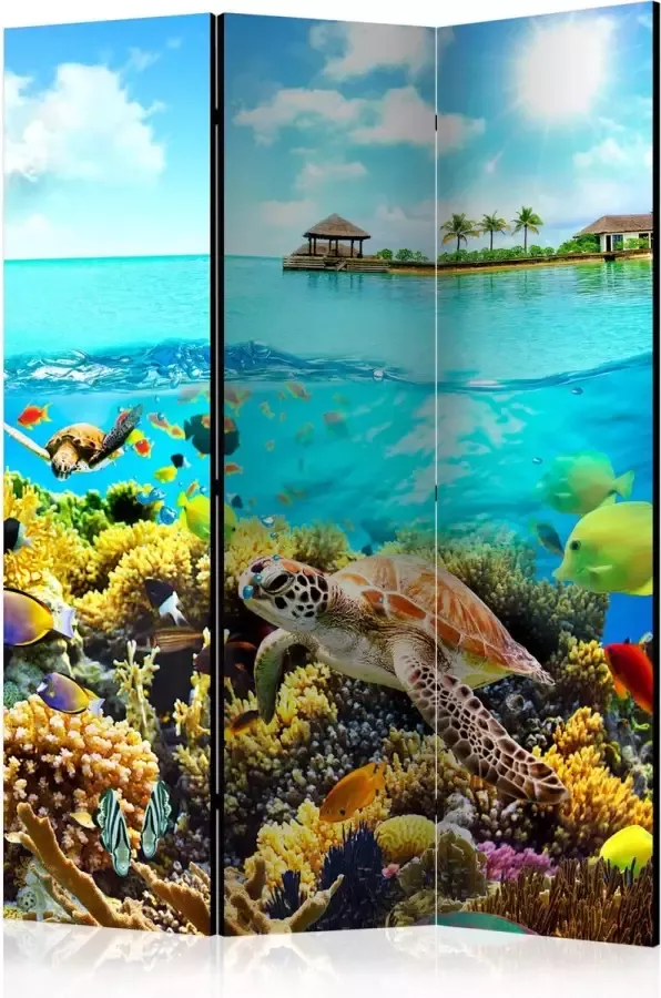 Artgeist Kamerscherm Scheidingswand Vouwscherm Heavenly Maldive [Room Dividers] 135x172 Vouwscherm