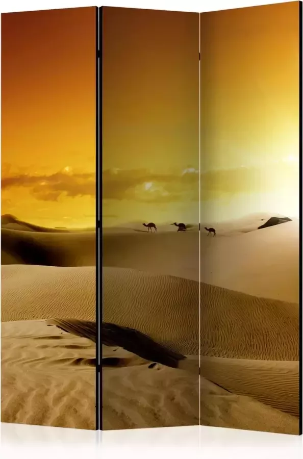 Artgeist Kamerscherm Scheidingswand Vouwscherm March of camels [Room Dividers] 135x172 Vouwscherm