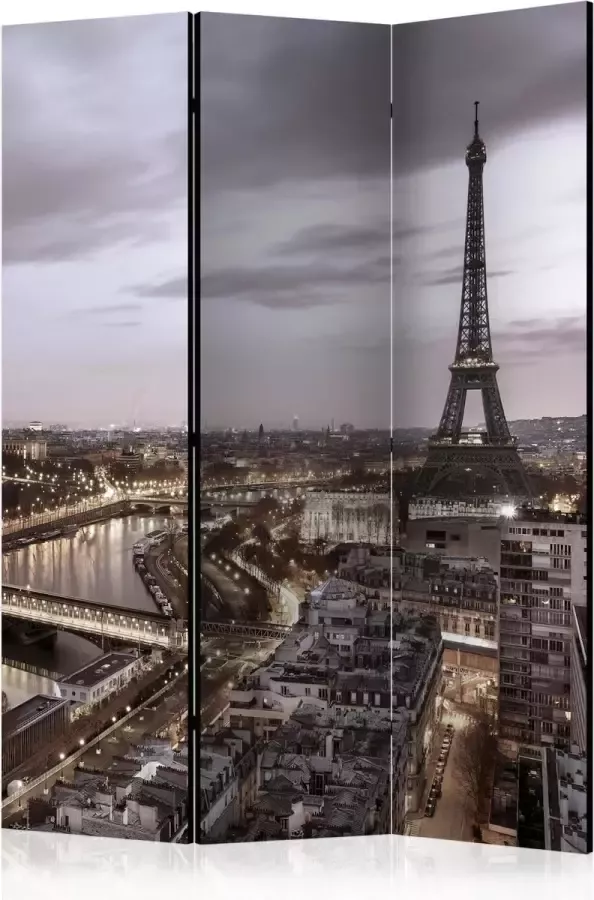 Artgeist Kamerscherm Scheidingswand Vouwscherm Night in Paris [Room Dividers] 135x172 Vouwscherm