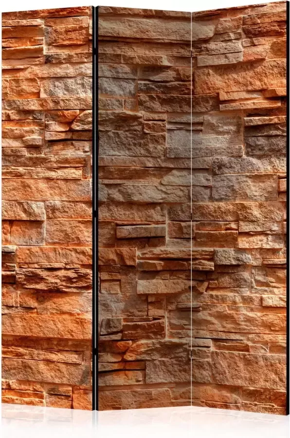 Artgeist Kamerscherm Scheidingswand Vouwscherm Orange Stone [Room Dividers] 135x172 Vouwscherm