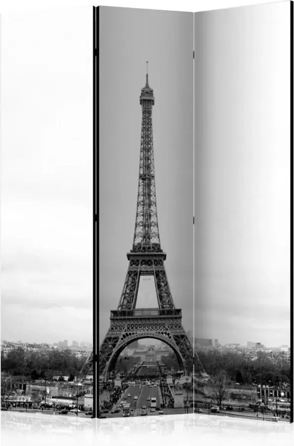 Artgeist Kamerscherm Scheidingswand Vouwscherm Paris: black and white photography [Room Dividers] 135x172 Vouwscherm