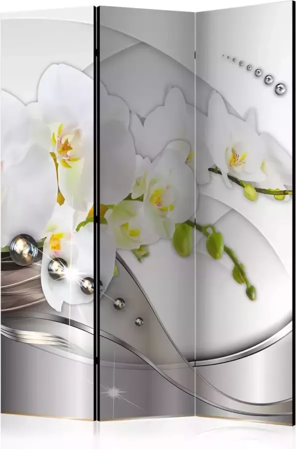 Artgeist Kamerscherm Scheidingswand Vouwscherm Pearl Dance of Orchids [Room Dividers] 135x172 Vouwscherm