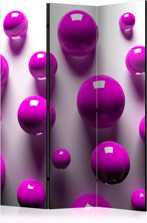 Artgeist Kamerscherm Scheidingswand Vouwscherm Purple Balls [Room Dividers] 135x172 Vouwscherm