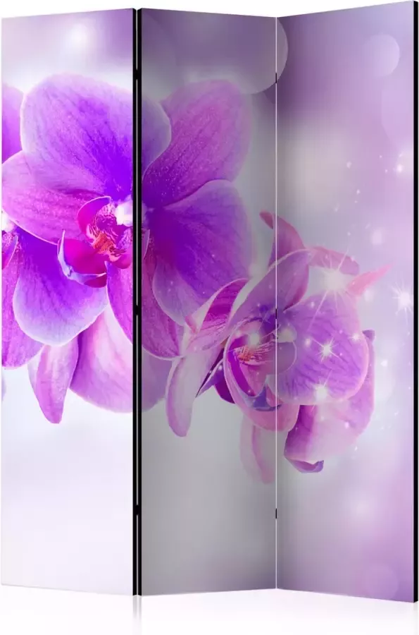 Artgeist Kamerscherm Scheidingswand Vouwscherm Purple Orchids [Room Dividers] 135x172 Vouwscherm