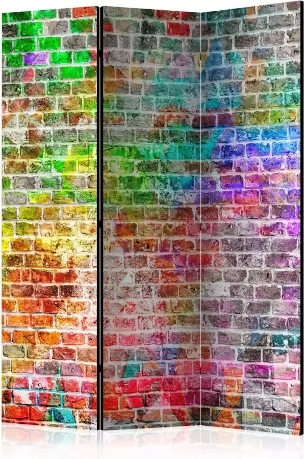 Artgeist Kamerscherm Scheidingswand Vouwscherm Rainbow Wall [Room Dividers] 135x172 Vouwscherm