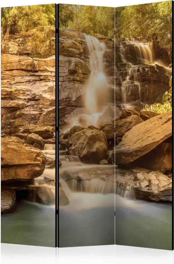 Artgeist Kamerscherm Scheidingswand Vouwscherm Sunny Waterfall [Room Dividers] 135x172 Vouwscherm