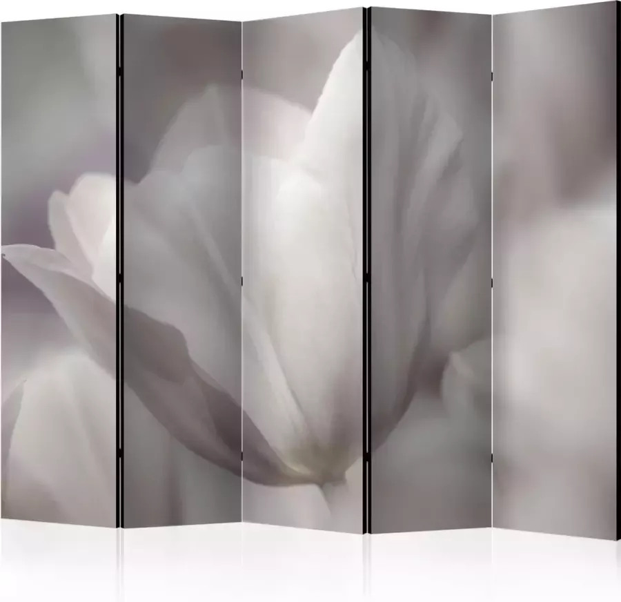 Artgeist Kamerscherm Scheidingswand Vouwscherm Tulip black and white photo II [Room Dividers] 225x172 Vouwscherm