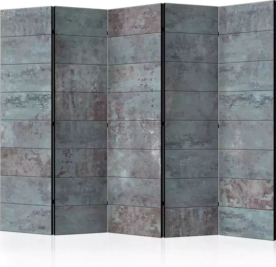 Artgeist Kamerscherm Scheidingswand Vouwscherm Turquoise Concrete II [Room Dividers] 225x172 Vouwscherm