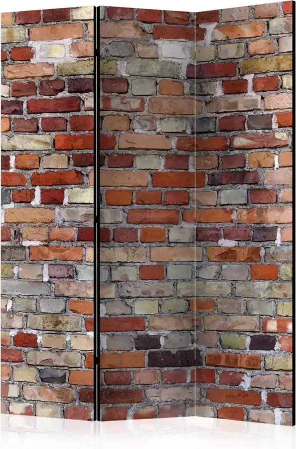 Artgeist Kamerscherm Scheidingswand Vouwscherm Urban Brick [Room Dividers] 135x172 Vouwscherm