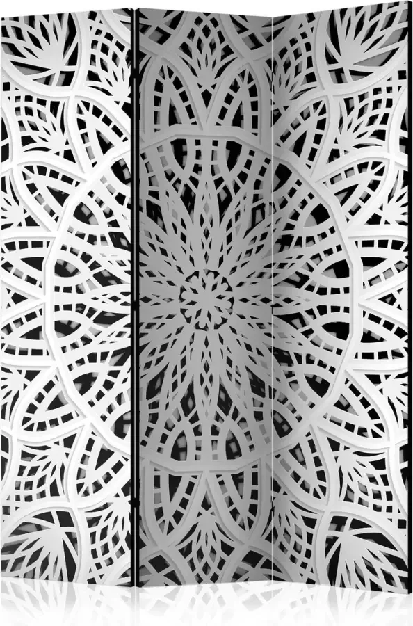 Artgeist Kamerscherm Scheidingswand Vouwscherm White Mandala [Room Dividers] 135x172 Vouwscherm