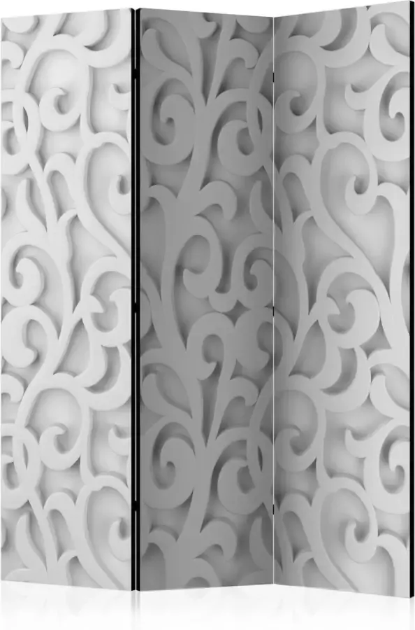 Artgeist Kamerscherm Scheidingswand Vouwscherm White ornament [Room Dividers] 135x172 Vouwscherm