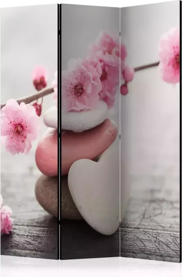Artgeist Kamerscherm Scheidingswand Vouwscherm Zen Flowers [Room Dividers] 135x172 Vouwscherm