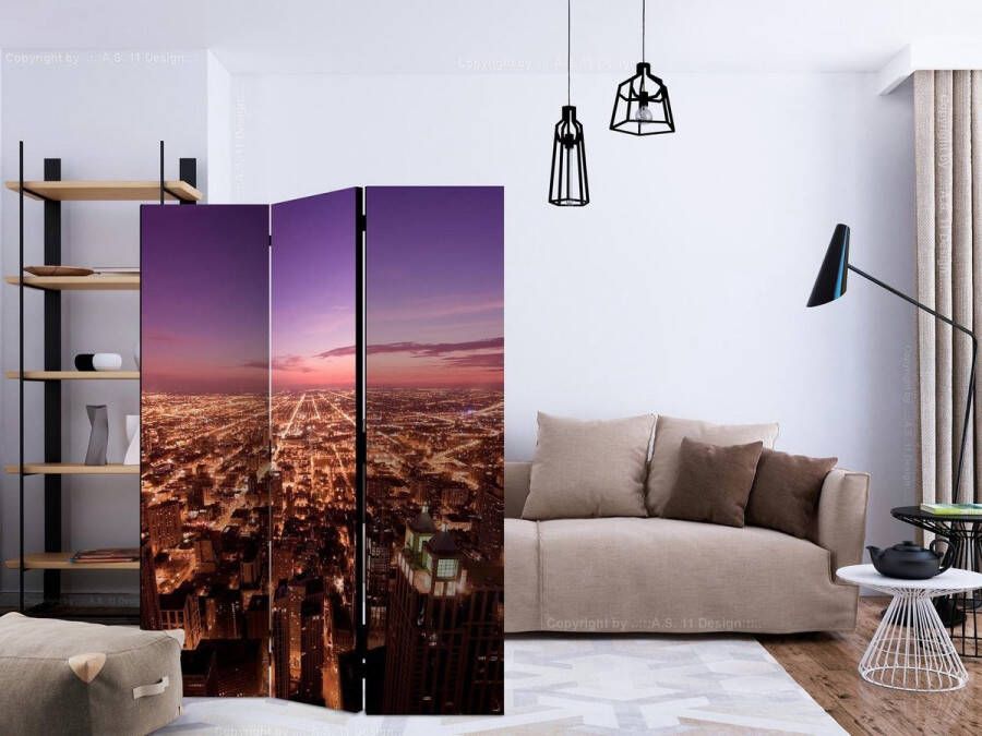 Artgeist Vouwscherm Chicago Panorama [Room Dividers]