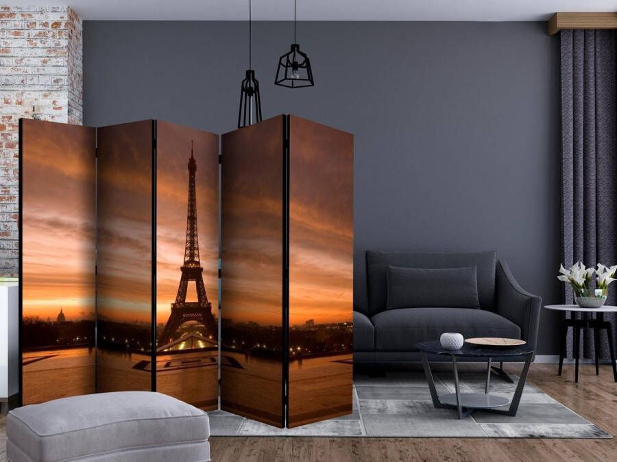 Artgeist Vouwscherm Eiffel tower at dawn II [Room Dividers]
