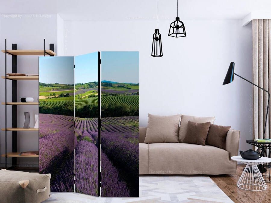 Artgeist Vouwscherm Lavender fields [Room Dividers]
