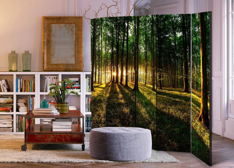 Artgeist Vouwscherm Morning in the Forest II [Room Dividers]