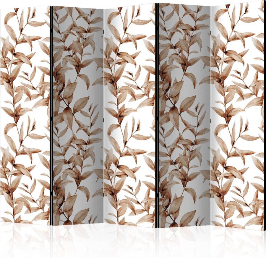 Artgeist Vouwscherm Plant Sepia II [Room Dividers]