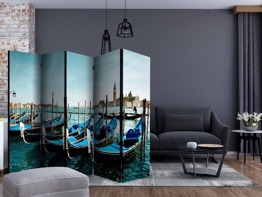 Artgeist Walljar Vouwscherm Gondolas on the Grand Canal Venice II [Room Dividers]