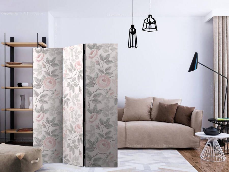 Artgeist Walljar Vouwscherm Watercolor Roses [Room Dividers]