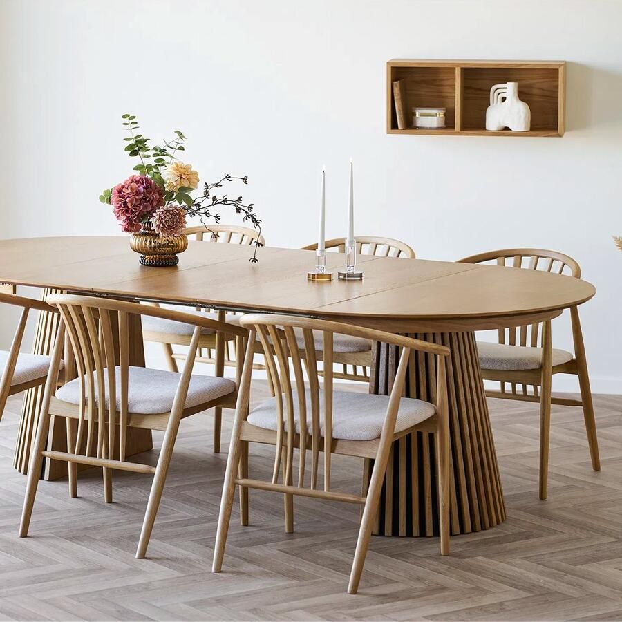 Artichok August Eikenhouten Wandplank Naturel Zwevend Met Twee Vakken Wandrek Zwevende Boekenplank 71 x 30 cm