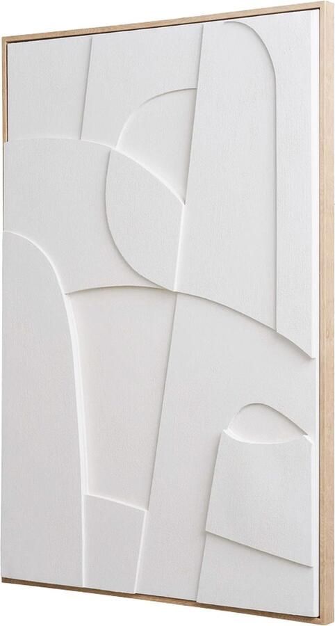 Artichok Eefke Wanddecoratie No.1 Schilderij Woonaccessoires Reliëf Art Wit 90 x 60 cm