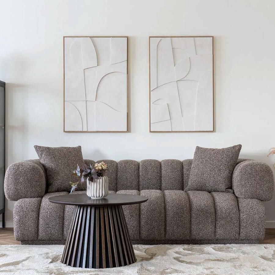 Artichok Eefke Wanddecoratie No.2 Schilderij Woonaccessoires Reliëf Art Wit 90 x 60 cm