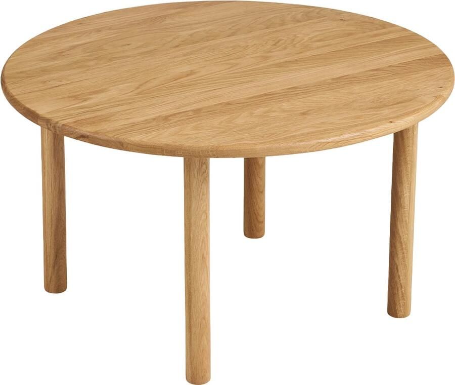 Artichok Joëlle Salontafel Naturel Rond Eikenhout Koffietafel Woonkamer Scandinavisch Japandi Ø 70 x 40 cm