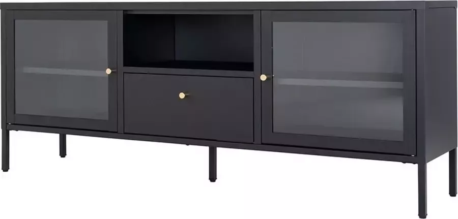Artichok James metalen tv-meubel zwart 160 x 35 cm - Foto 1