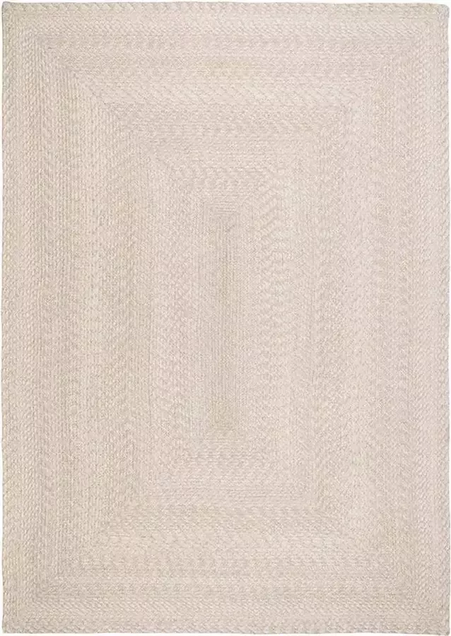 Artichok Macy Vloerkleed Zandkleur Gerecycled Kunststof Kleed Buitenkleed Scandinavisch Beige 200 x 140 cm