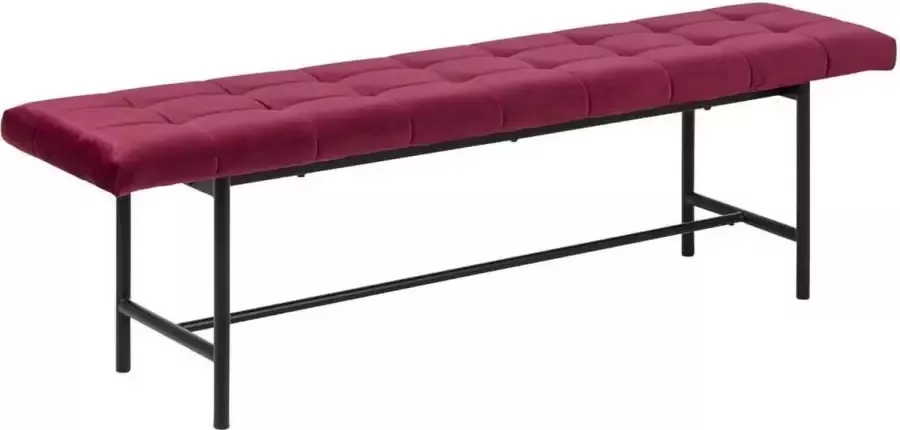 Artichok Rosa velvet bankje bordeaux rood