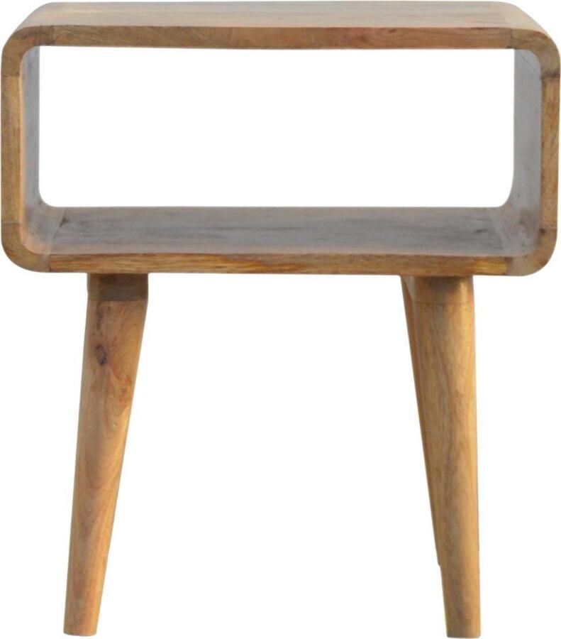 Artisan Furniture Curved nachtkastje Open Hout