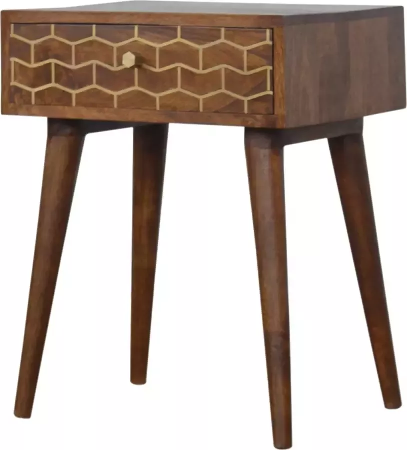 Artisan Furniture messing inleg 1 lade nachtkastje