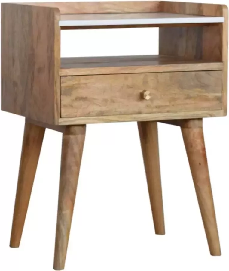 Artisan Furniture Nachtkastje Witte Bovenkant Scandinavische Stijl 35x45x60 cm