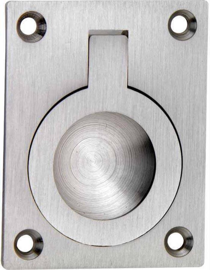 Artitec-Wallebroek_1 Luikring rechthoekig 60x47mm mat nikkel gelakt