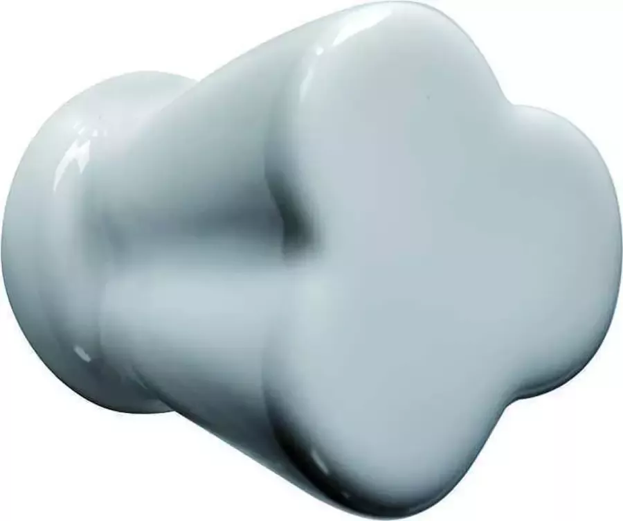 Artitec Wallebroek Meubelknop Delo Lindo porselein Klaver 30mm wit