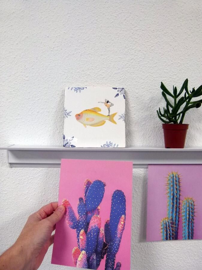 Artiteq Wandplank 1 x Zwevend Wandplank Fotoplank Wandplak voor fotolijstjes kaarthouder Decoratieplank Overschilderbaar slaapkamer badkamer keuken 50cm x 6cm - Foto 3