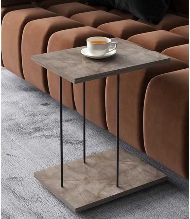 Artiva Living Salontafel Bijzettafel Grijs