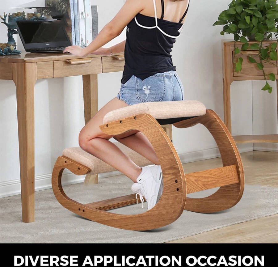 Aryadome ergonomische kniestoel ergonomische bureaustoel kniestoel ergonomische kruk balans kruk kniestoel zonder rugleuning houdingscorrector lichaamshouding rugondersteuning