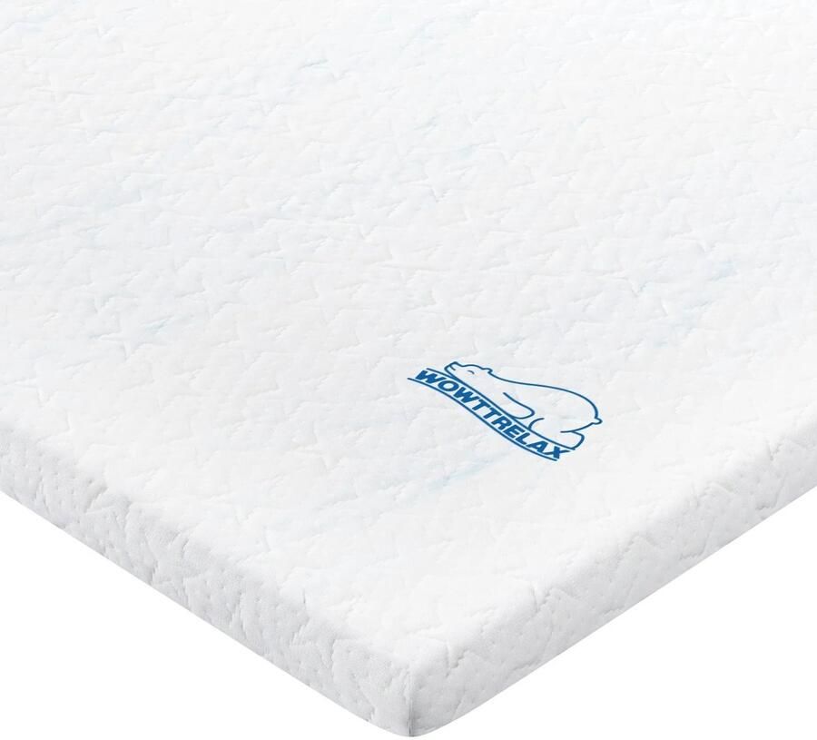 Asaam Store Asaam 90x200 cm Topper- Gel Dual-layer Memory Foam Matras Topper Queen Size Hoge Dichtheid Cooling Pad -Overdrukventiel bed Topper