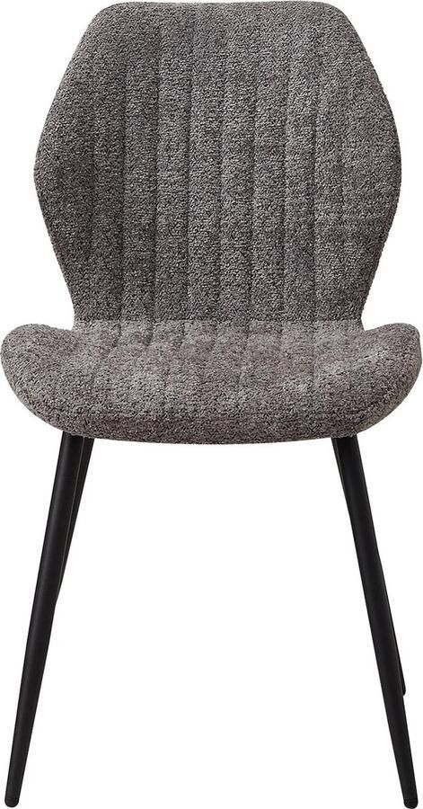Asaam Store Asaam- Een Set Van 4 Eetkamarstoel- Woonkamerstoelen Kuipstoelen Comfi Linnen Stof Gewatteerde zitting Metalen poten-Rugleuning Fauteuil Metalen Poten Voor Balkon- Restaurant -Cafe- Home Room