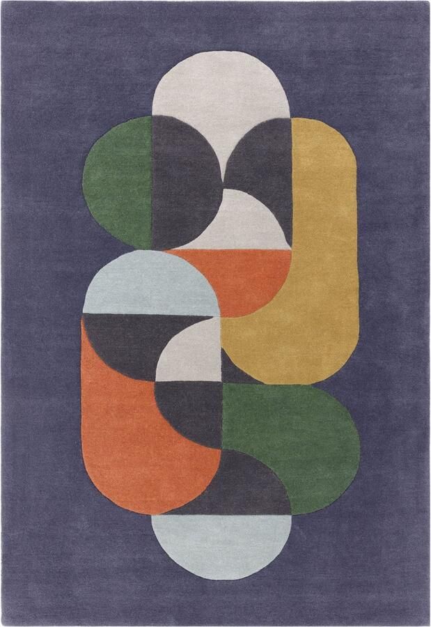 Asiatic Matrix 91 Statement Navy vloerkleed x 170 cm