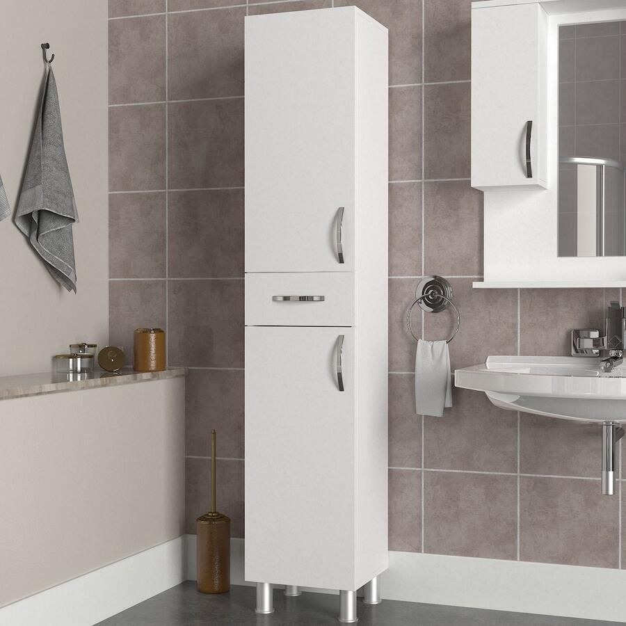 Asir badkamerkast wit 35 x 179 x 31 3 cm