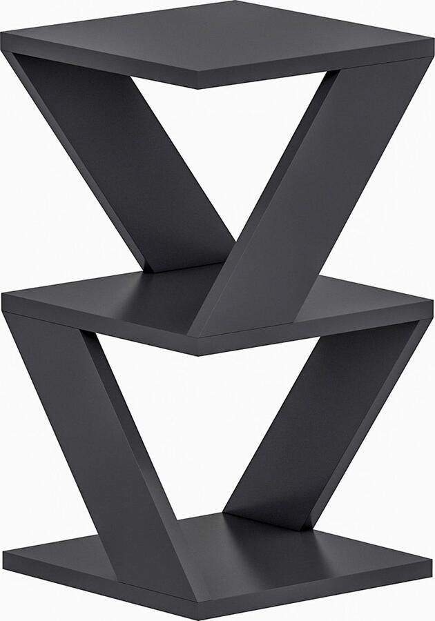 Asir Bijzettafel Antraciet 50 x 30 x 30 cm