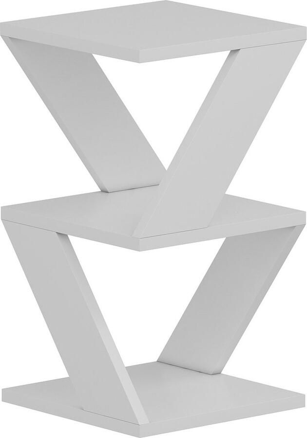 Asir Bijzettafel Wit 50 x 30 x 30 cm